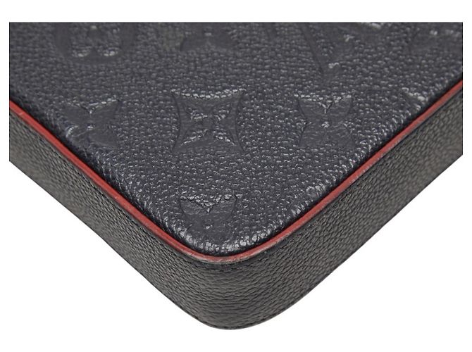 Louis Vuitton Monogram Empreinte Pochette Felicie Rosso Blu navy - vista 7