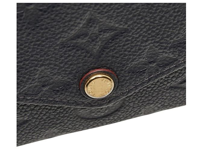 Louis Vuitton Monogram Empreinte Pochette Felicie Rosso Blu navy - vista 8