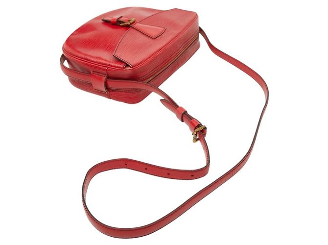Borsa a tracolla Louis Vuitton Epi Jeune Fille Rosso - vista 10