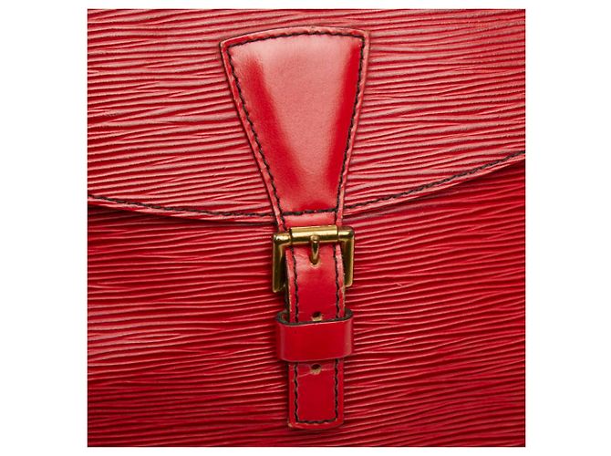 Borsa a tracolla Louis Vuitton Epi Jeune Fille Rosso - vista 8