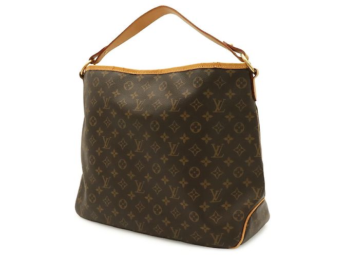 Borsa a Spalla Louis Vuitton Monogram Delightful MM Marrone - vista 3