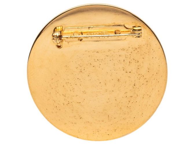 Cambon Chanel Coco Mark Brosche Rot Golden - Ansicht 2