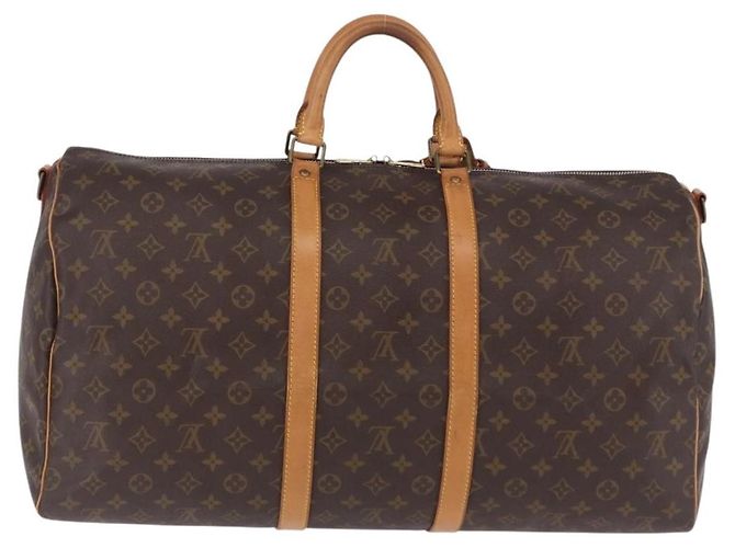 Louis Vuitton Keepall Bandoulière Monogram 55 Marrone - vista 2