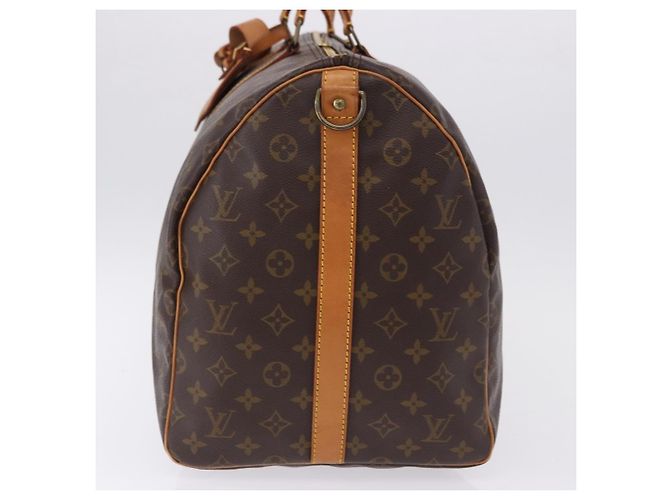 Louis Vuitton Keepall Bandoulière Monogram 55 Marrone - vista 3