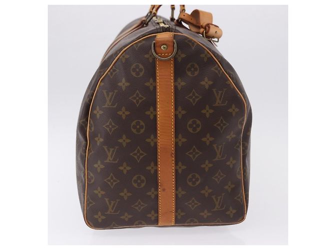 Louis Vuitton Keepall Bandoulière Monogram 55 Marrone - vista 4