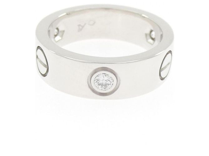 Cartier Love Ring mit halbem Diamanten - Ansicht 2