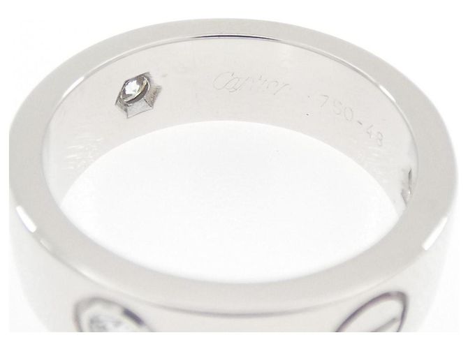 Cartier Love Ring mit halbem Diamanten - Ansicht 3