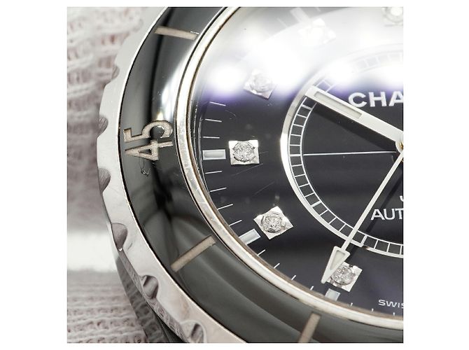 Orologio Chanel J12 Diamond H1626 Quadrante Nero da Uomo - vista 7