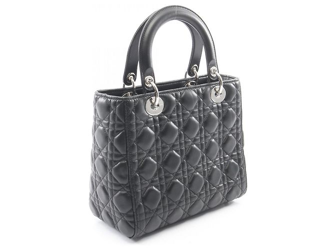 Christian Dior LADY DIOR Cannage Borsa 2-Way Nero - vista 2
