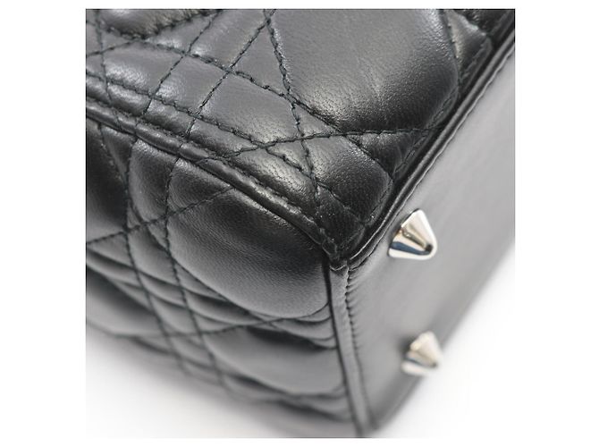 Christian Dior LADY DIOR Cannage Borsa 2-Way Nero - vista 5