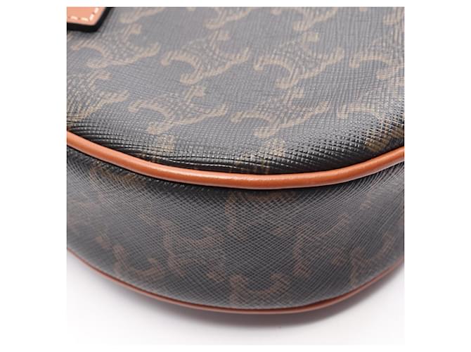 Céline Borsa a 2 modi Celine Triomphe a forma di cuore Marrone Nero - vista 6