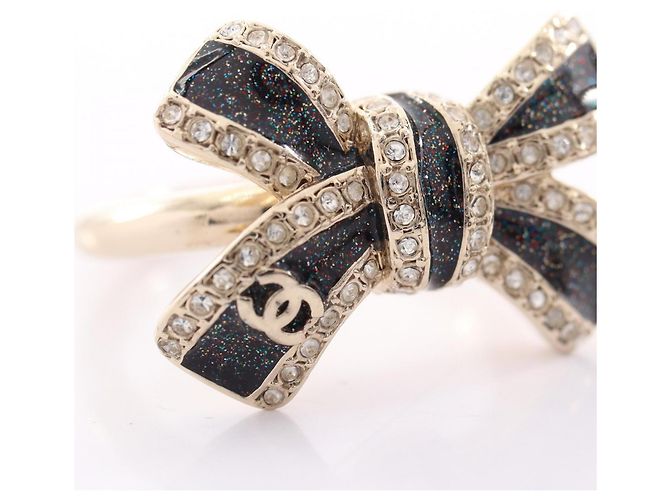 Anello Chanel Coco Mark Ribbon Nero - vista 6