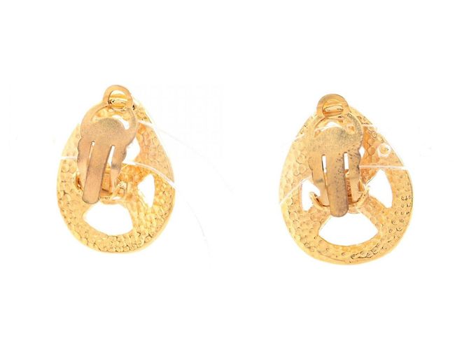 Chanel Coco Mark Teardrop Ohrringe Golden - Ansicht 2