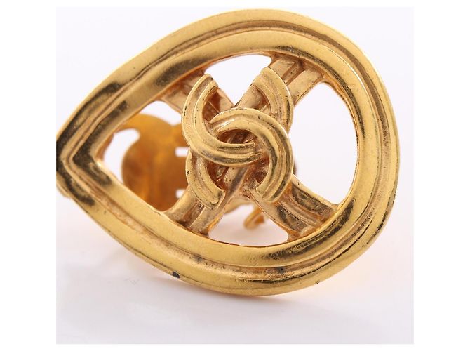 Chanel Coco Mark Teardrop Ohrringe Golden - Ansicht 6