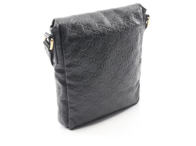 Borsa a tracolla Gucci Guccissima in pelle nera Nero - vista 2