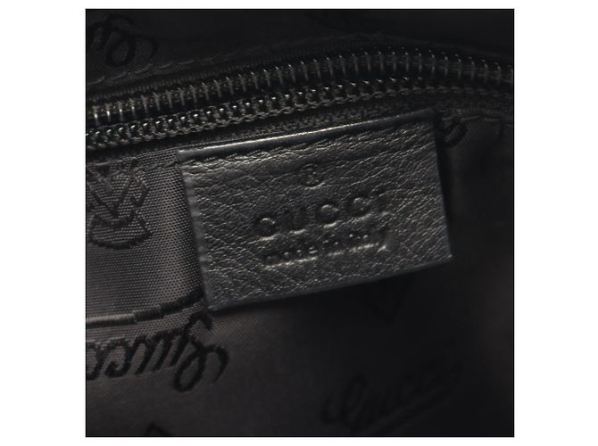 Borsa a tracolla Gucci Guccissima in pelle nera Nero - vista 4