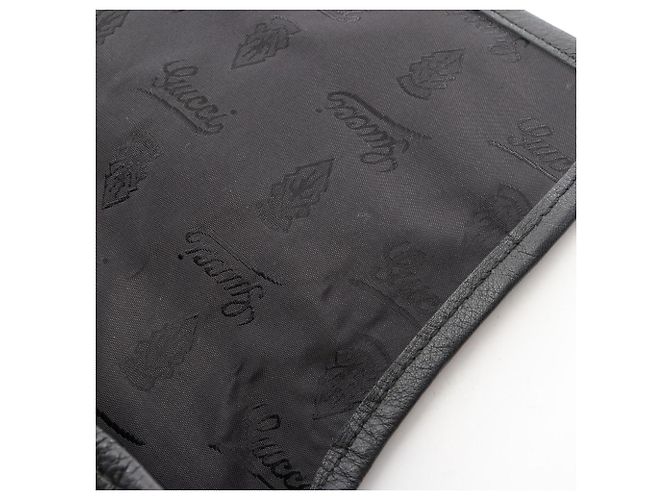 Borsa a tracolla Gucci Guccissima in pelle nera Nero - vista 8