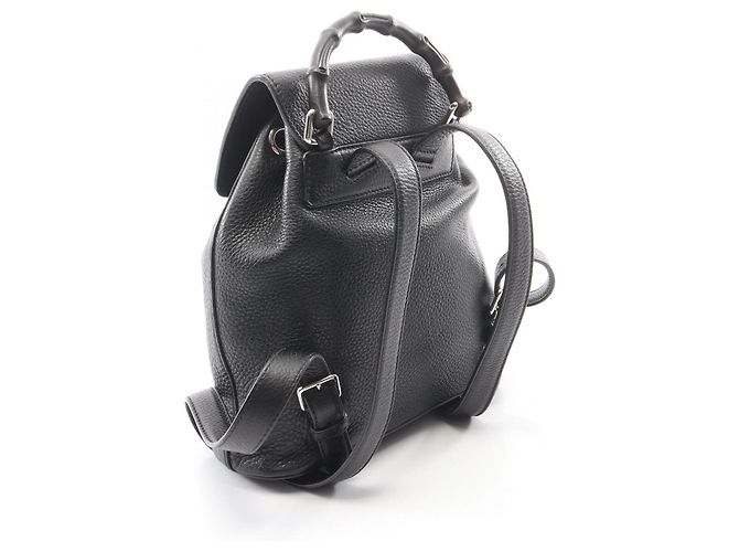 Zaino/Borsa a mano Gucci Bamboo Tassel Nero - vista 2