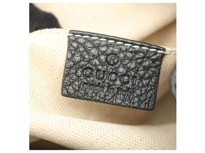 Zaino/Borsa a mano Gucci Bamboo Tassel Nero - vista 4