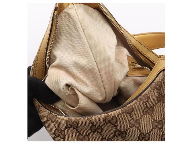 Borsa a Spalla Gucci Lovely GG Canvas Beige - vista 11