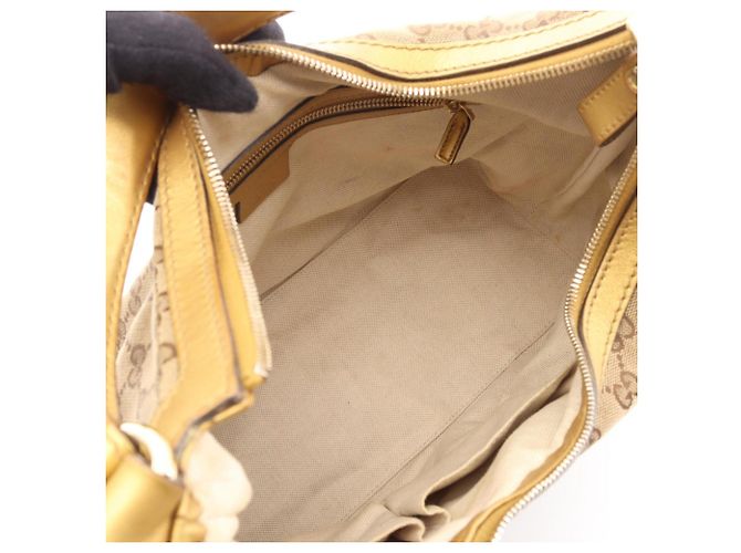 Borsa a Spalla Gucci Lovely GG Canvas Beige - vista 3