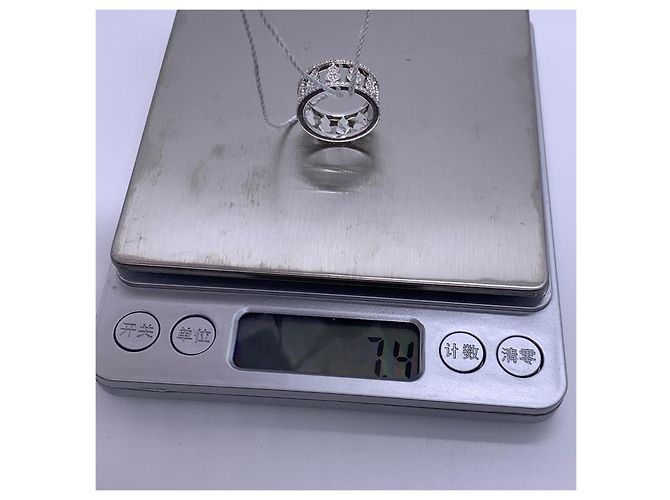 Autre Marque Anello Qeelin Kirin Wulu Eternity in Oro Bianco e Diamanti Argento - vista 4