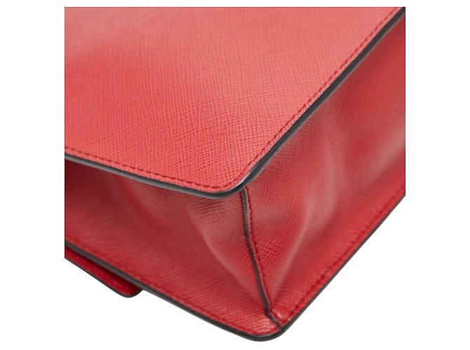 Saffiano Prada Chain Schultertasche Rot - Ansicht 7