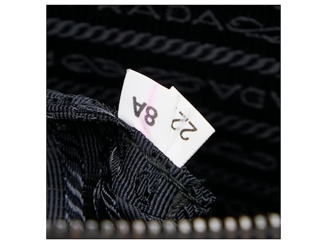 Borsa a tracolla e messenger con placca logo Triangle di Prada Nero - vista 16