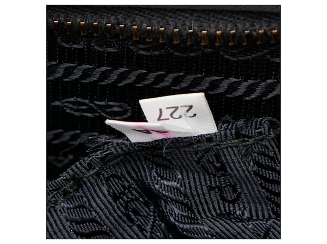 Borsa a tracolla e messenger con placca logo Triangle di Prada Nero - vista 17