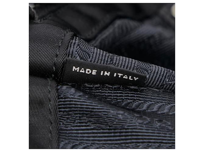 Borsa a tracolla e messenger con placca logo Triangle di Prada Nero - vista 19