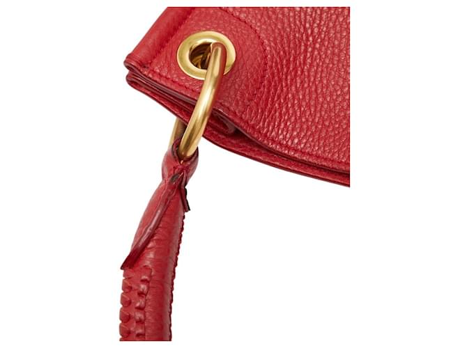 Borsa Tote a Spalla Prada Logo Rosso - vista 11