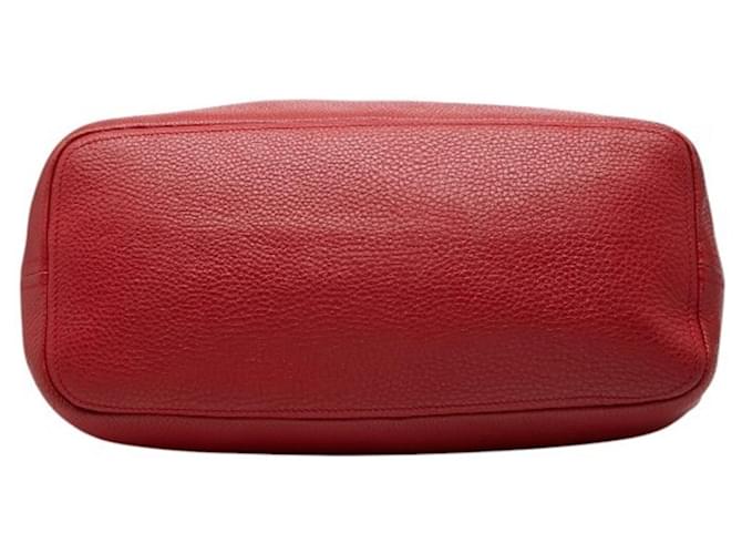 Borsa Tote a Spalla Prada Logo Rosso - vista 3