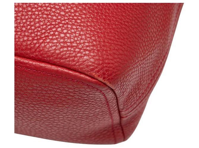 Borsa Tote a Spalla Prada Logo Rosso - vista 4