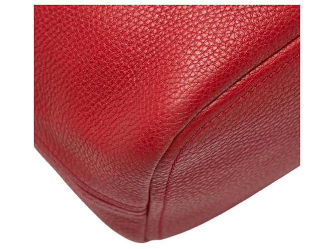Borsa Tote a Spalla Prada Logo Rosso - vista 5