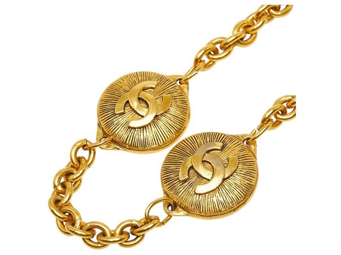Collana lunga con catena con il logo Coco di Chanel D'oro - vista 2