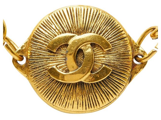 Collana lunga con catena con il logo Coco di Chanel D'oro - vista 3