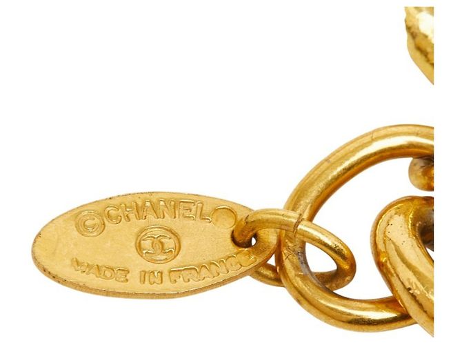 Collana lunga con catena con il logo Coco di Chanel D'oro - vista 7