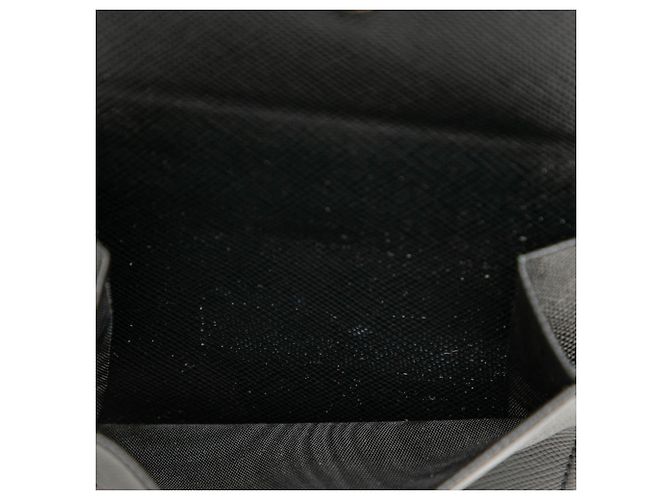 Cartera larga de cuero Saffiano negro Prada - vista 5