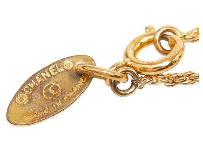 Collana con pendente Coco Mark placcato oro Chanel D'oro - vista 6