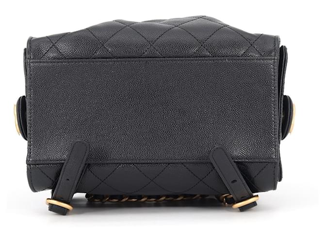 Borsa Chanel 25 Medium Matelassé Nero - vista 3