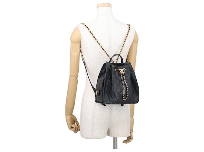 Borsa Chanel 25 Medium Matelassé Nero - vista 4