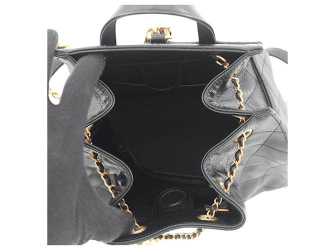 Borsa Chanel 25 Medium Matelassé Nero - vista 5