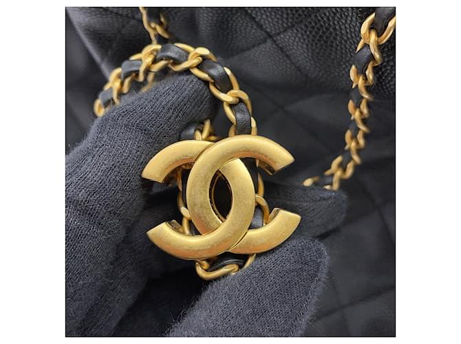 Borsa Chanel 25 Medium Matelassé Nero - vista 6