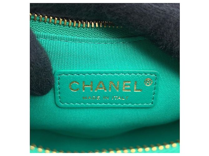 Borsa Hobo Chanel Small in matelassé verde - vista 11