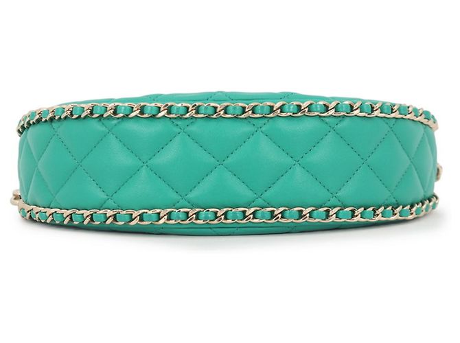 Borsa Hobo Chanel Small in matelassé verde - vista 3