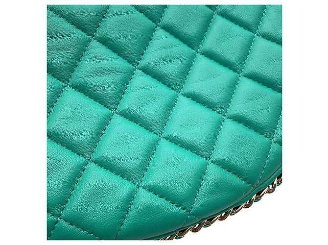 Borsa Hobo Chanel Small in matelassé verde - vista 7