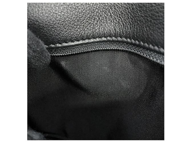 Borsa Chanel Chevron Coco Mark Nero D'oro - vista 12