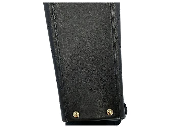 Borsa Chanel Chevron Coco Mark Nero D'oro - vista 7