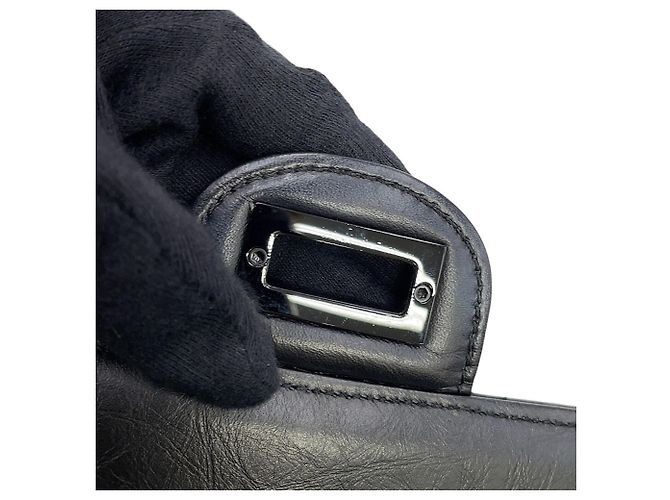 Borsa a tracolla con catena Chanel 2.55 Nero - vista 14