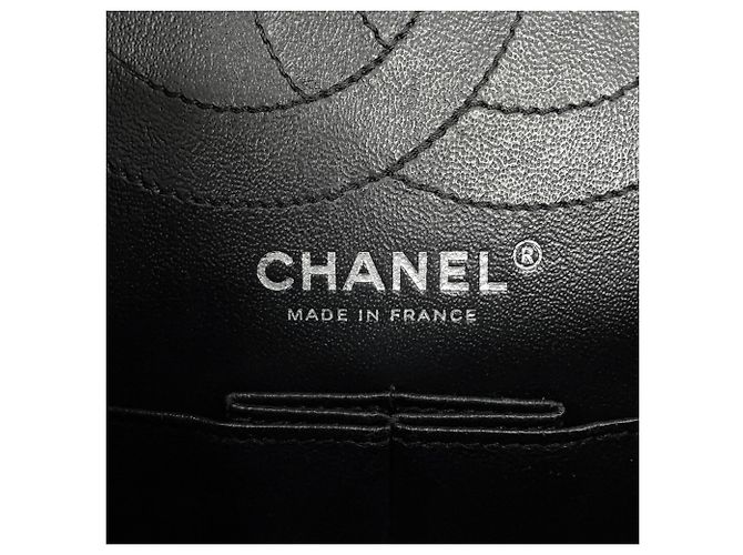 Borsa a tracolla con catena Chanel 2.55 Nero - vista 16